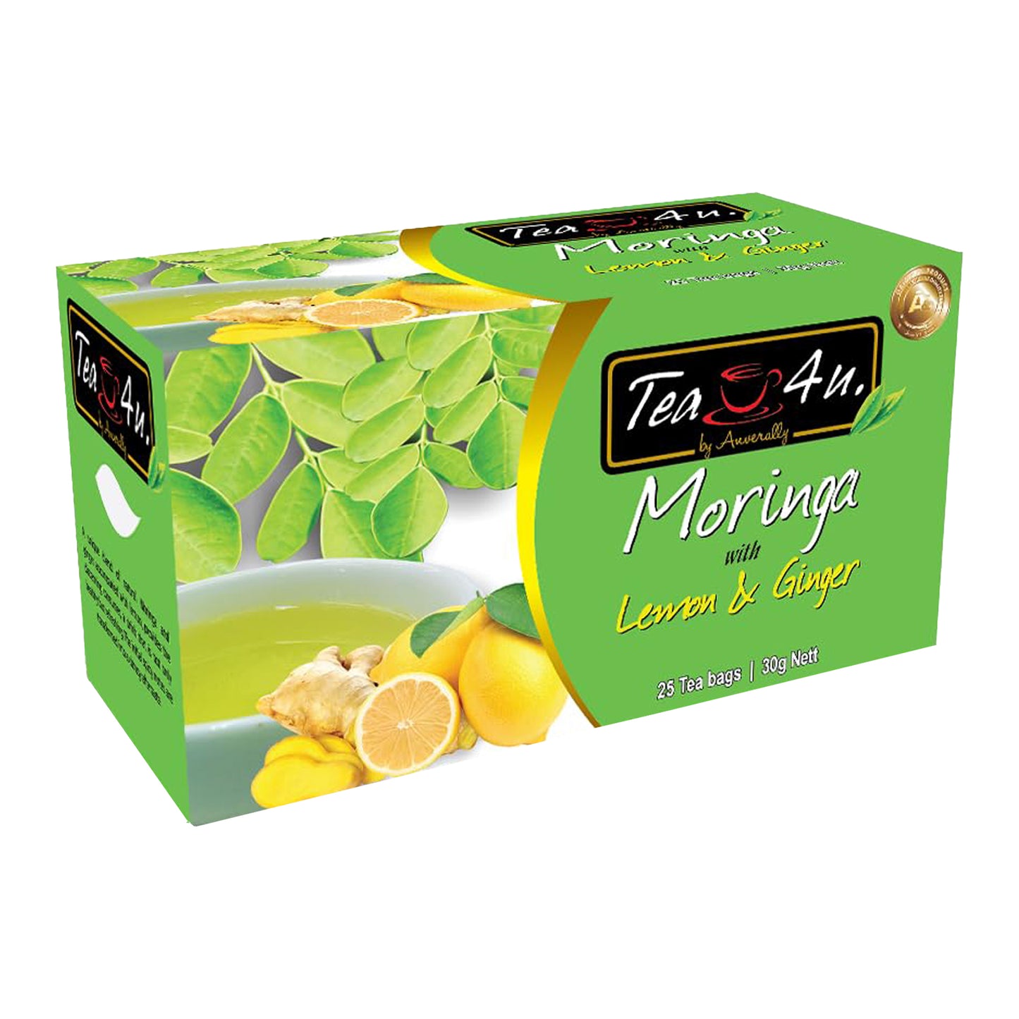 Tea4U Moringa mit Zitrone und Ingwer (30g) 25 Teebeutel