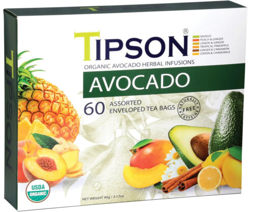 TIPSON – HERBAL – AVOCADO – BOX – FTBH – F&amp;PE – BIO – SORTIERT – 1,5GX 60E (90g)