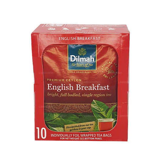 Dilmah English Breakfast Tea (20 g), 10 einzeln verpackte Teebeutel