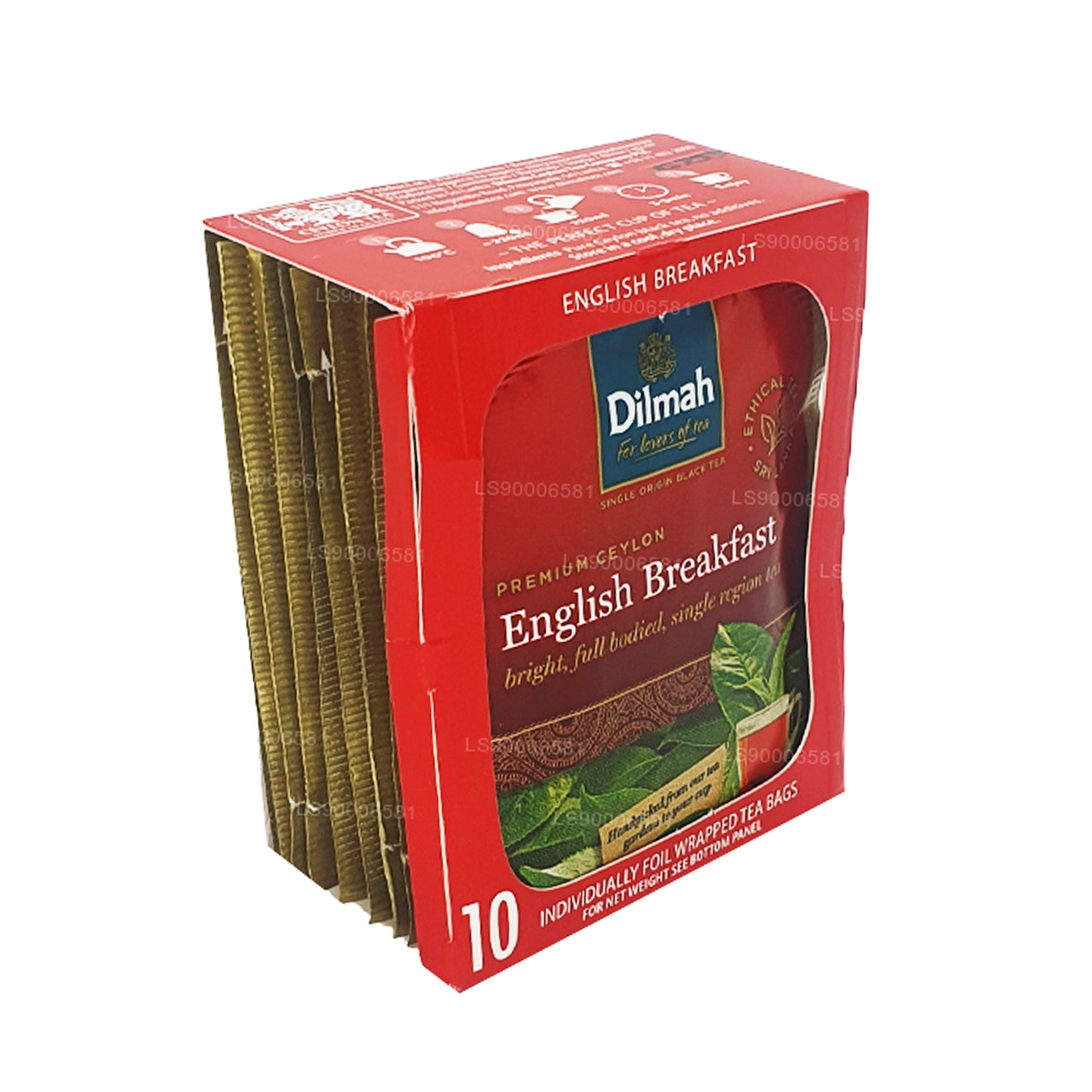 Dilmah English Breakfast Tea (20 g), 10 einzeln verpackte Teebeutel