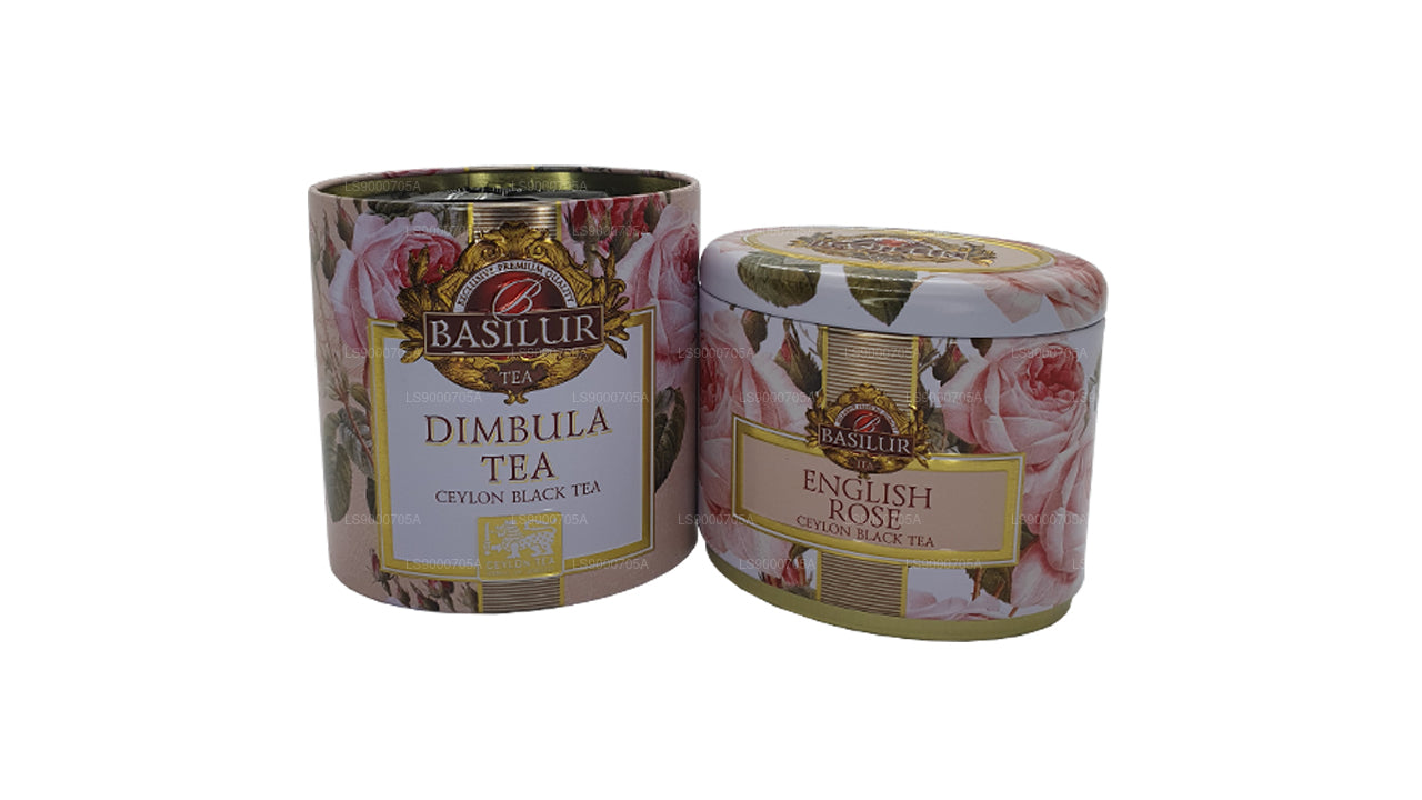 Basilur Dimbula Dose für Früchte und Blumen „Englische Rose“, 100 g