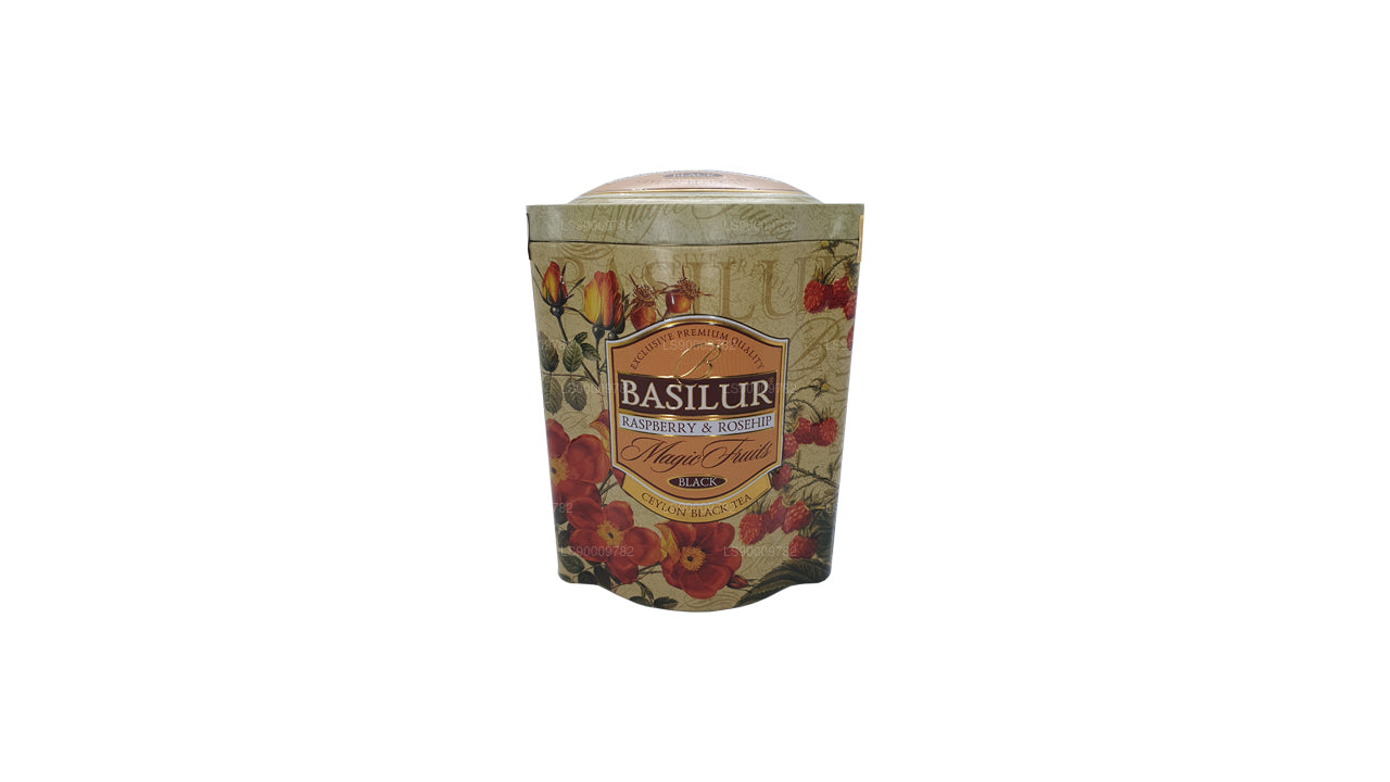 Basilur Magic Fruits Dose mit Himbeere und Hagebutte, 100 g