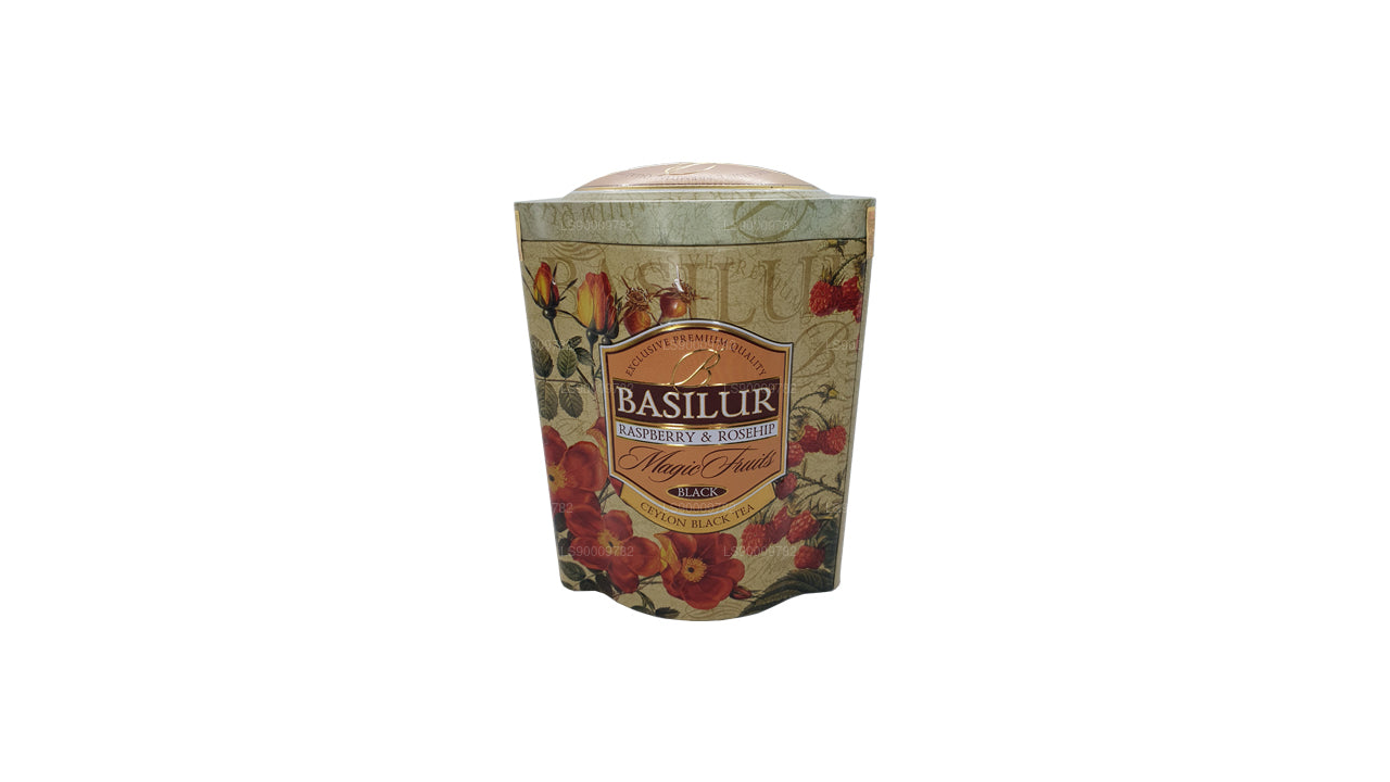 Basilur Magic Fruits Dose mit Himbeere und Hagebutte, 100 g