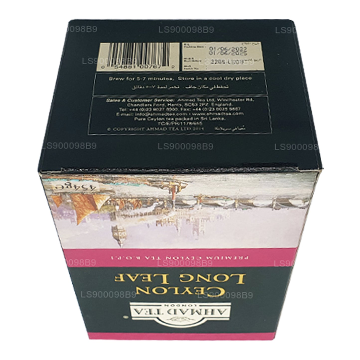 Ahmad Tea Ceylon Long Leaf Loser Tee, Karton (454 g)