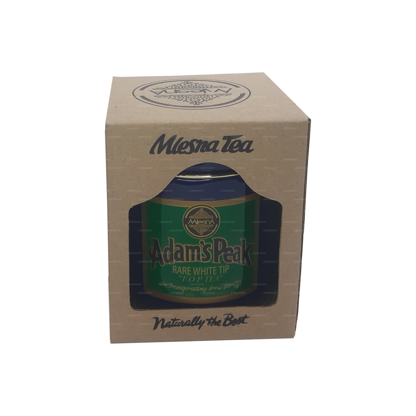 Mlesna Tea Adam's Peak FOP-Blatt-Tee mit seltener weißer Spitze im Metallbehälter (100 g)