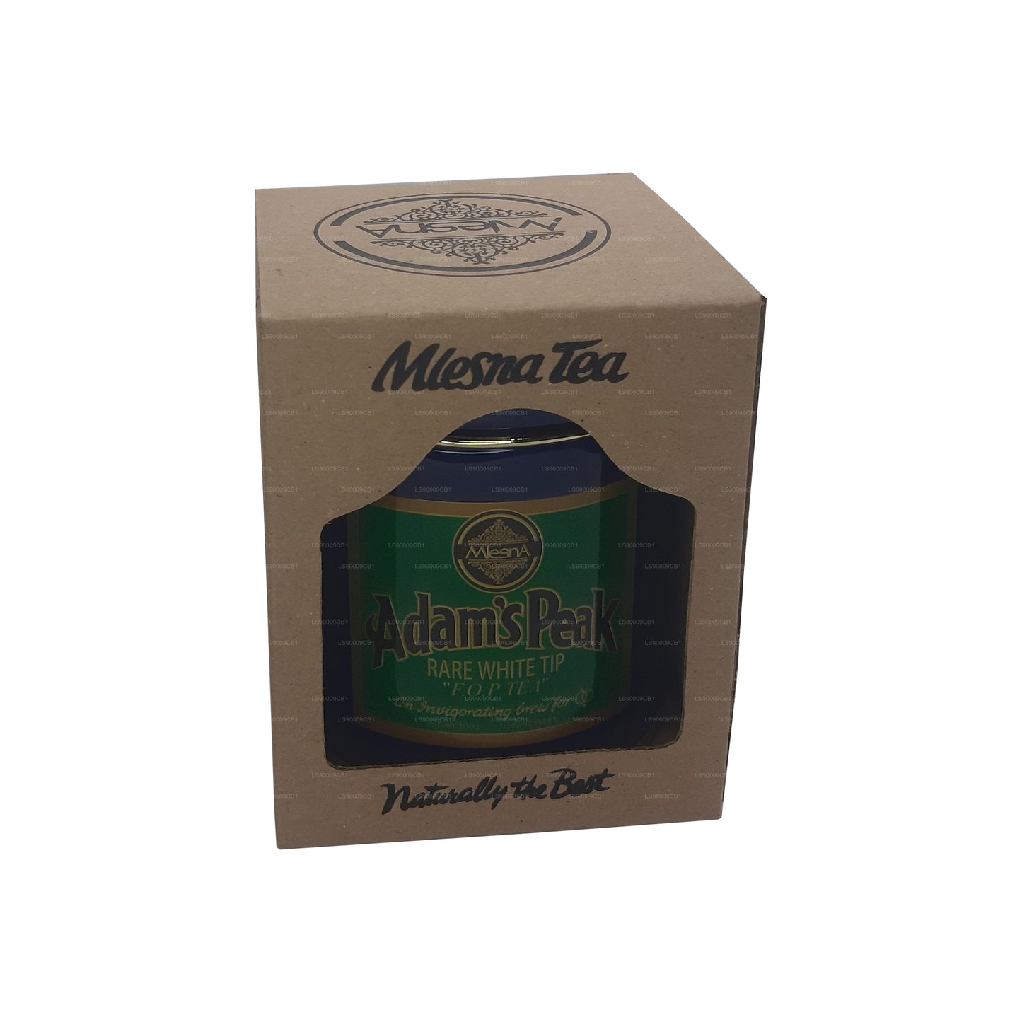 Mlesna Tea Adam's Peak FOP-Blatt-Tee mit seltener weißer Spitze im Metallbehälter (100 g)