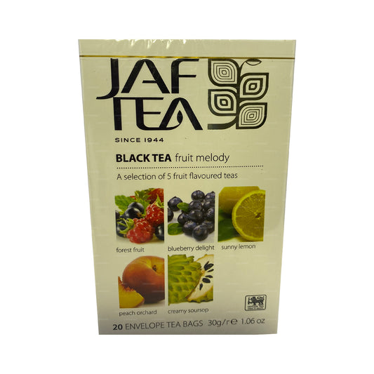 Jaf Tea Pure Fruits Collection Black Tea Fruit Melody (30 g) 20 Teebeutel