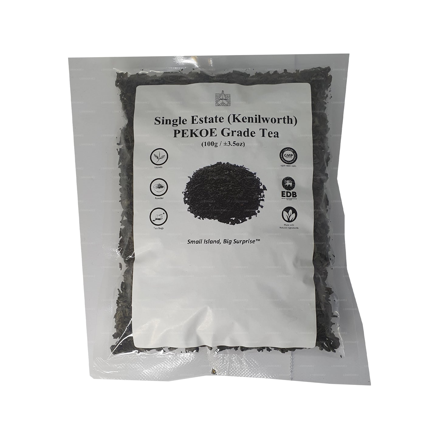 Lakpura Single Estate (Kenilworth) PEKOE Grade Ceylon-Schwarztee (100 g)