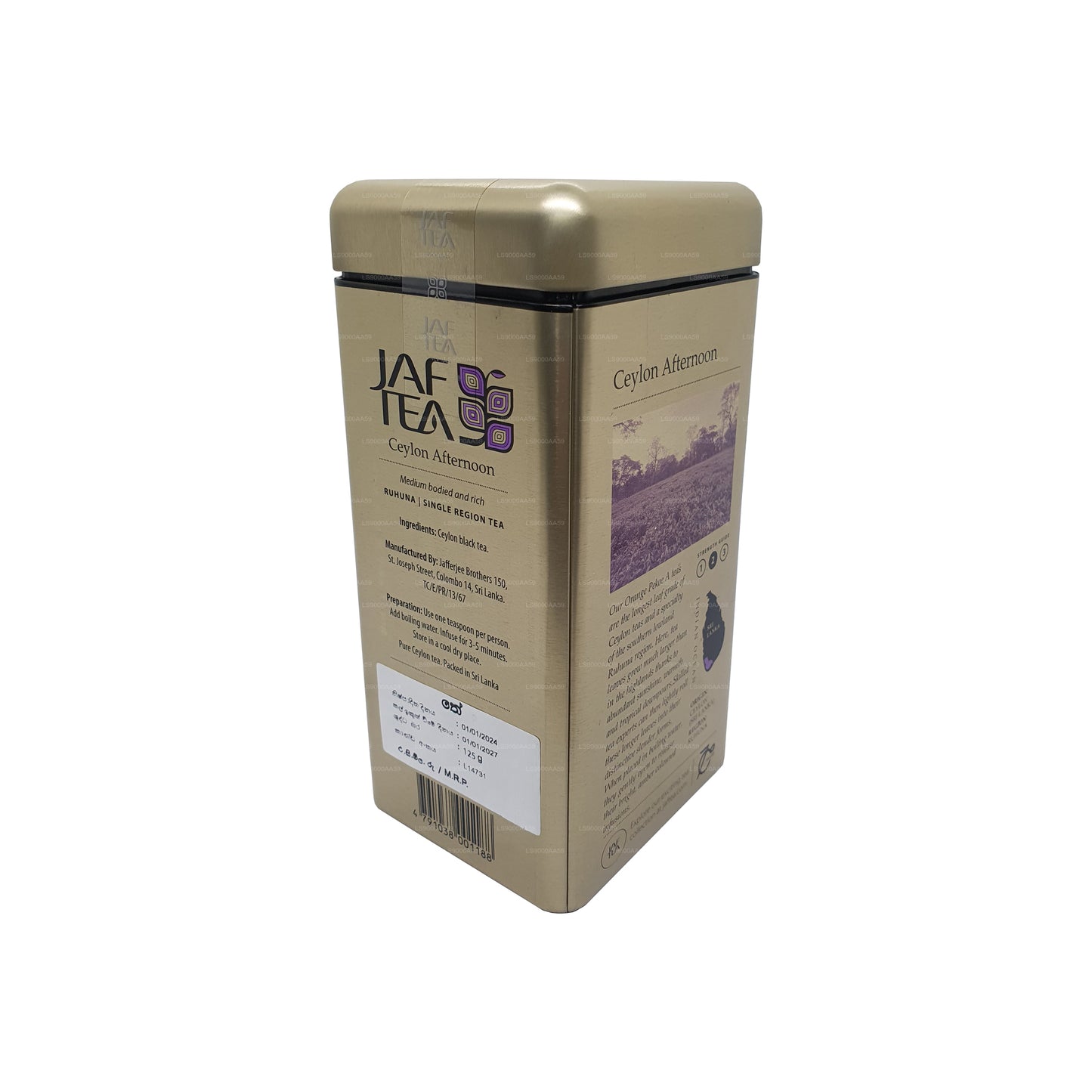 Jaf Tea Classic Gold Collection Ceylon-Nachmittags-Caddy (125 g)