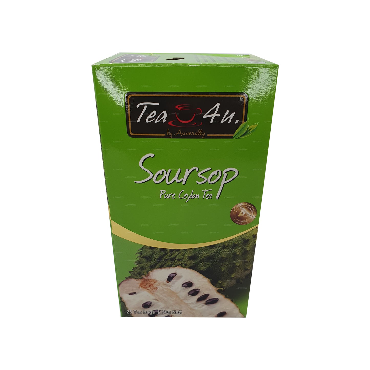 Tea4U Schwarztee mit Soursop (50 g) 25 Teebeutel