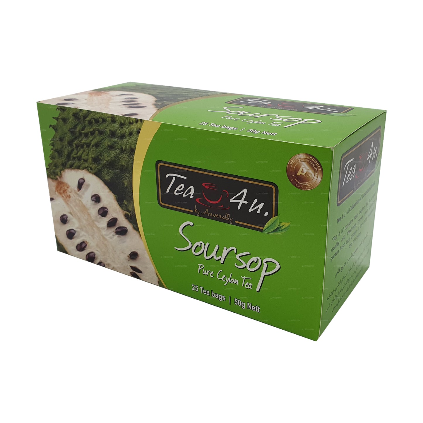 Tea4U Schwarztee mit Soursop (50 g) 25 Teebeutel