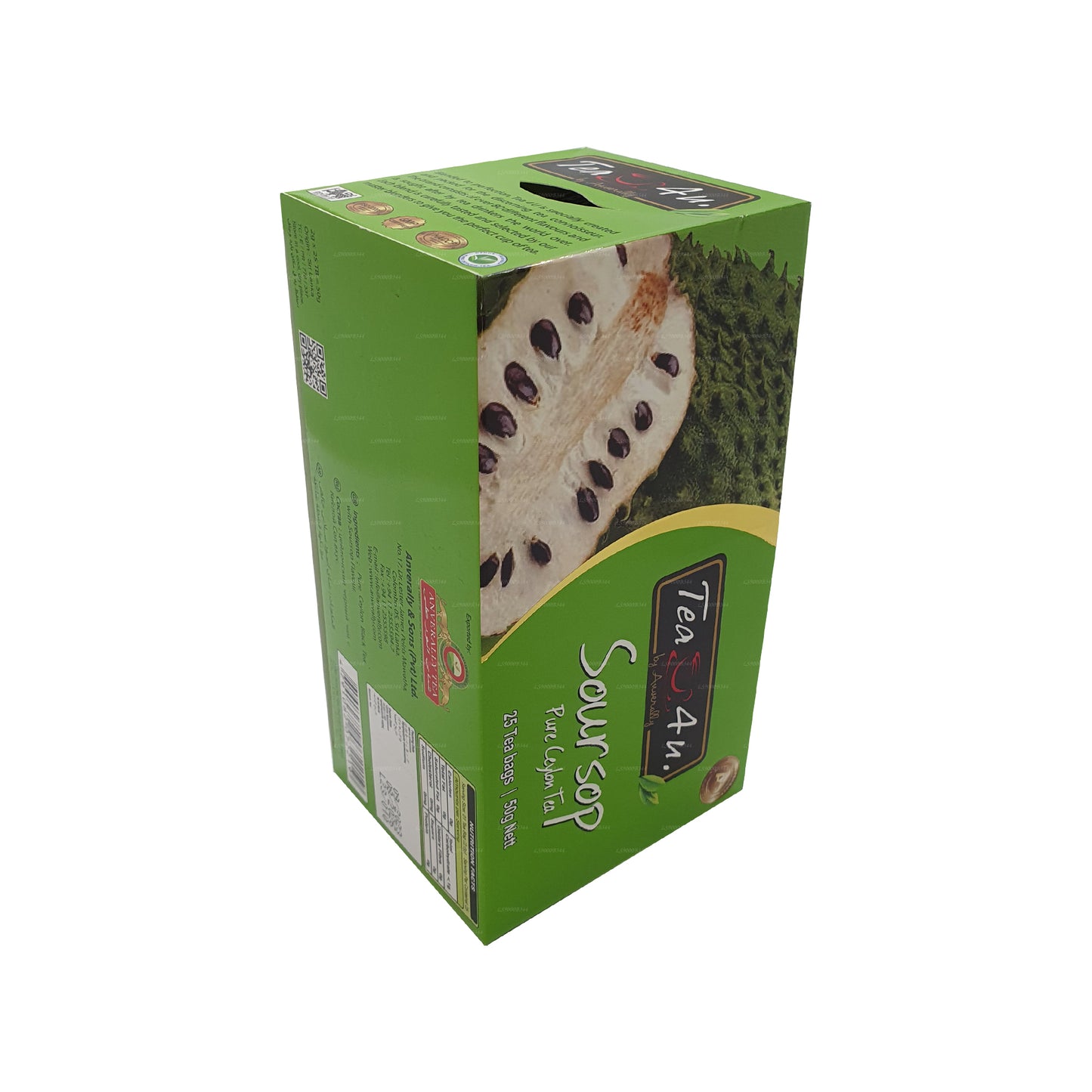 Tea4U Schwarztee mit Soursop (50 g) 25 Teebeutel