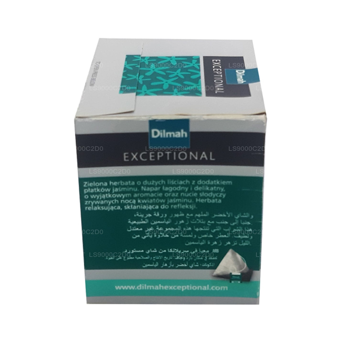 Dilmah Außergewöhnlicher duftender Jasmin- und grüner Echtblatt-Tee (40 g) 20 Teebeutel