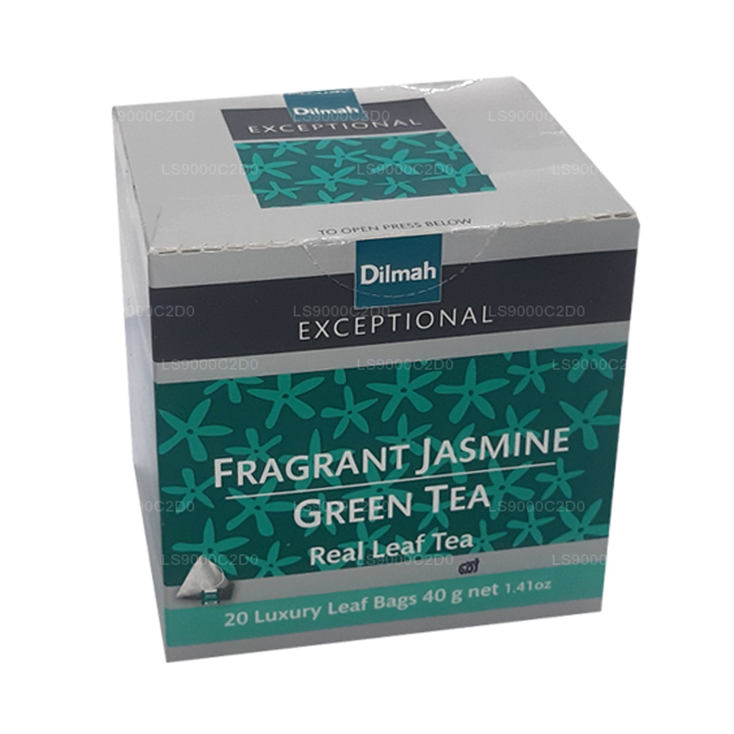 Dilmah Außergewöhnlicher duftender Jasmin- und grüner Echtblatt-Tee (40 g) 20 Teebeutel