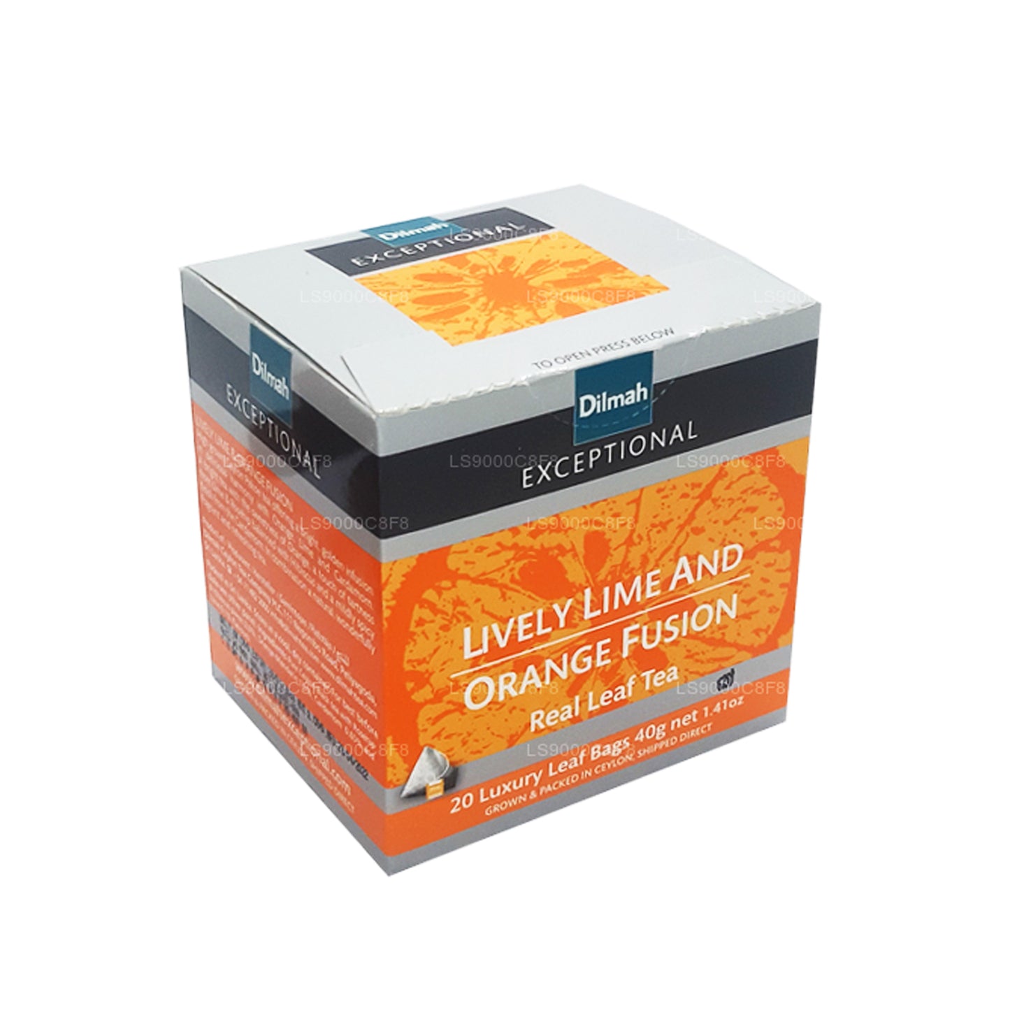 Dilmah Exceptional Lively Lime and Orange Fusion Real Leaf Tea (40 g) 20 Teebeutel