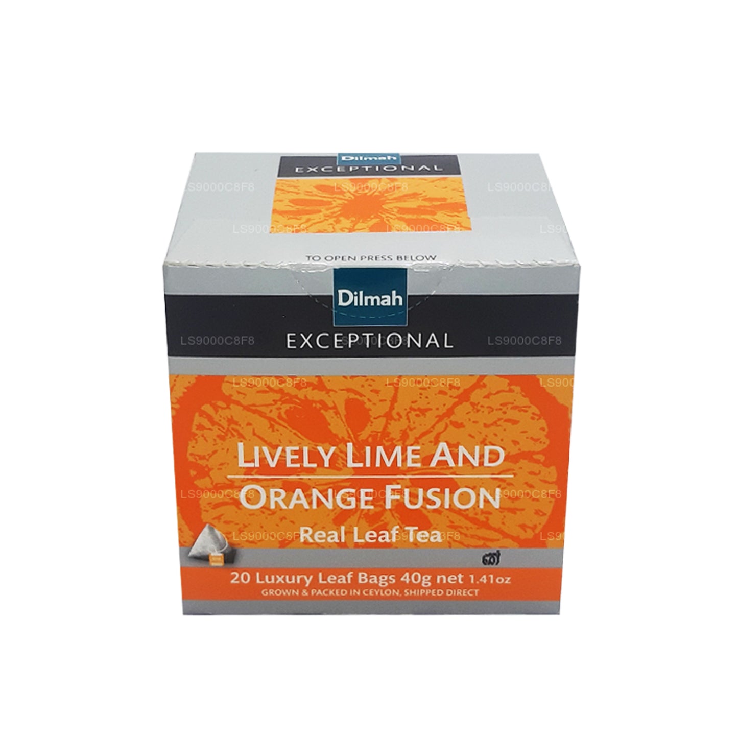 Dilmah Exceptional Lively Lime and Orange Fusion Real Leaf Tea (40 g) 20 Teebeutel