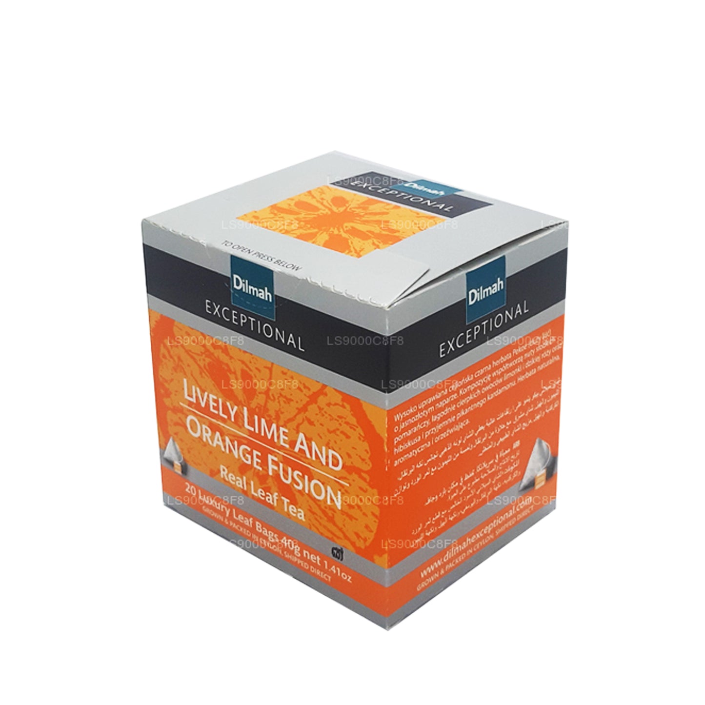 Dilmah Exceptional Lively Lime and Orange Fusion Real Leaf Tea (40 g) 20 Teebeutel