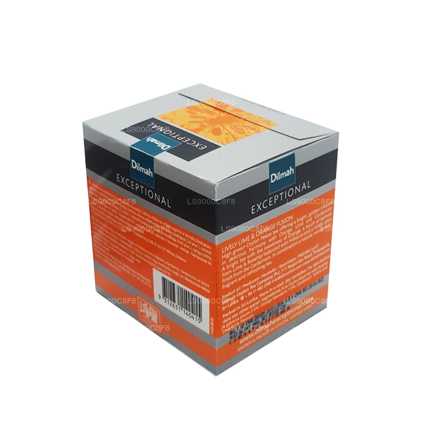 Dilmah Exceptional Lively Lime and Orange Fusion Real Leaf Tea (40 g) 20 Teebeutel