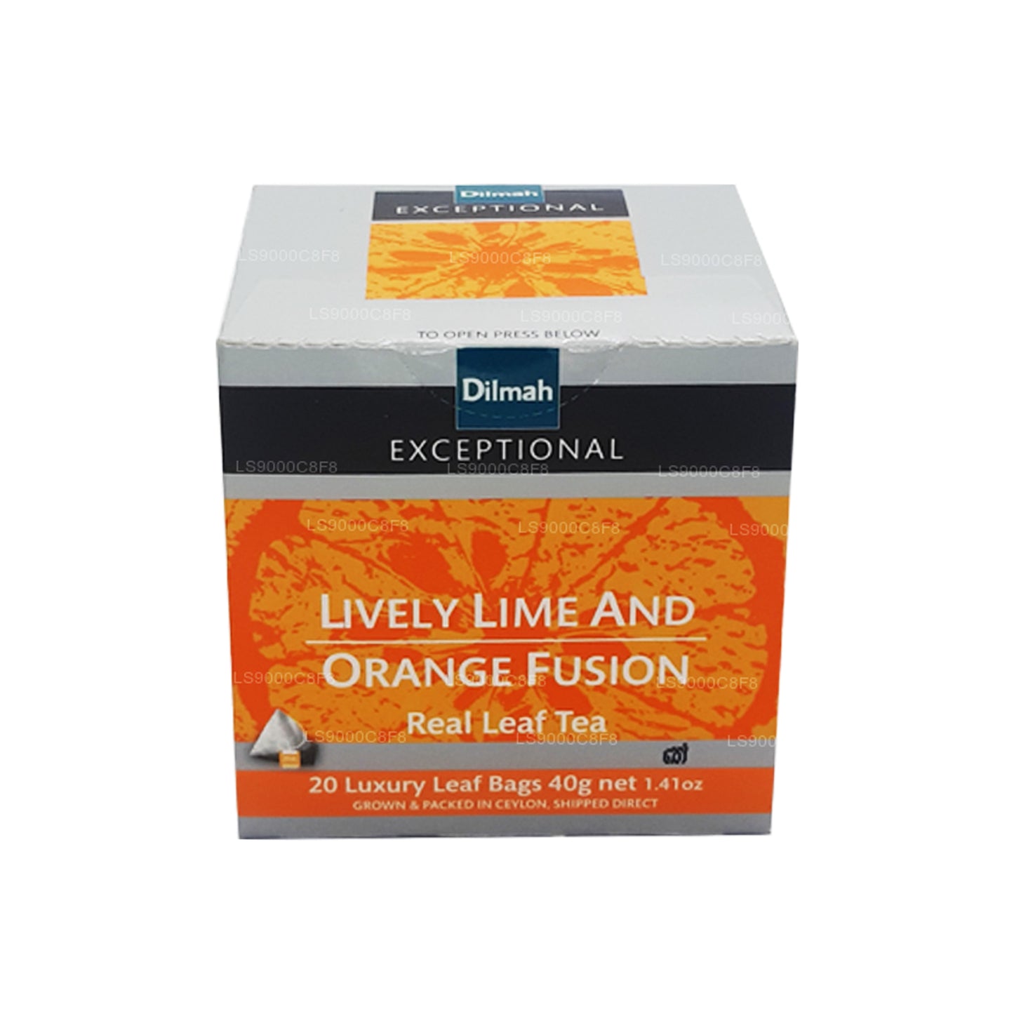 Dilmah Exceptional Lively Lime and Orange Fusion Real Leaf Tea (40 g) 20 Teebeutel