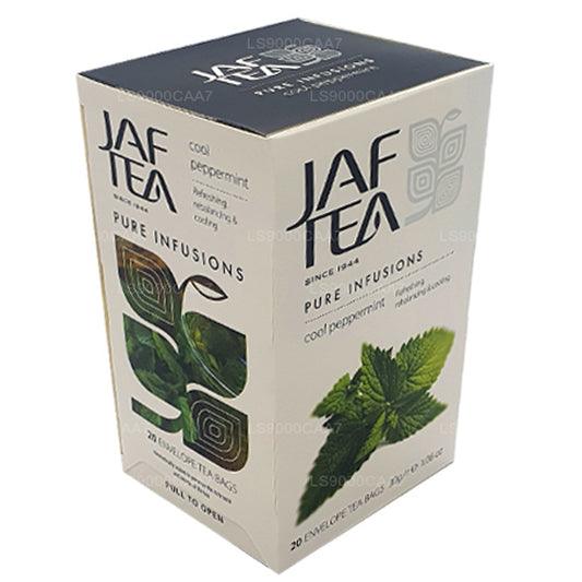 Teebeutel aus der Jaf Tea Pure Infusions Collection, Cool Peppermint, in Folie, 30 g