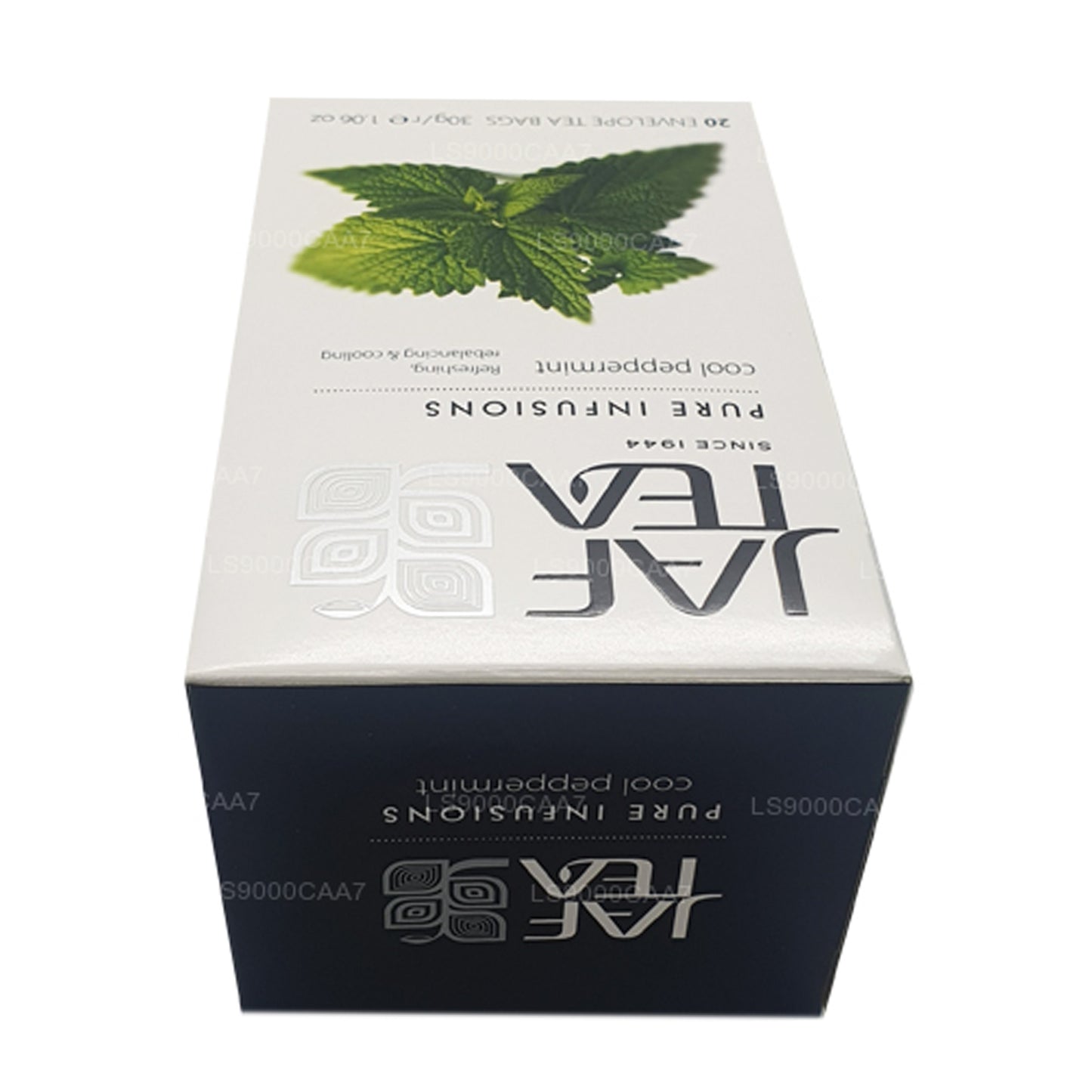 Teebeutel aus der Jaf Tea Pure Infusions Collection, Cool Peppermint, in Folie, 30 g