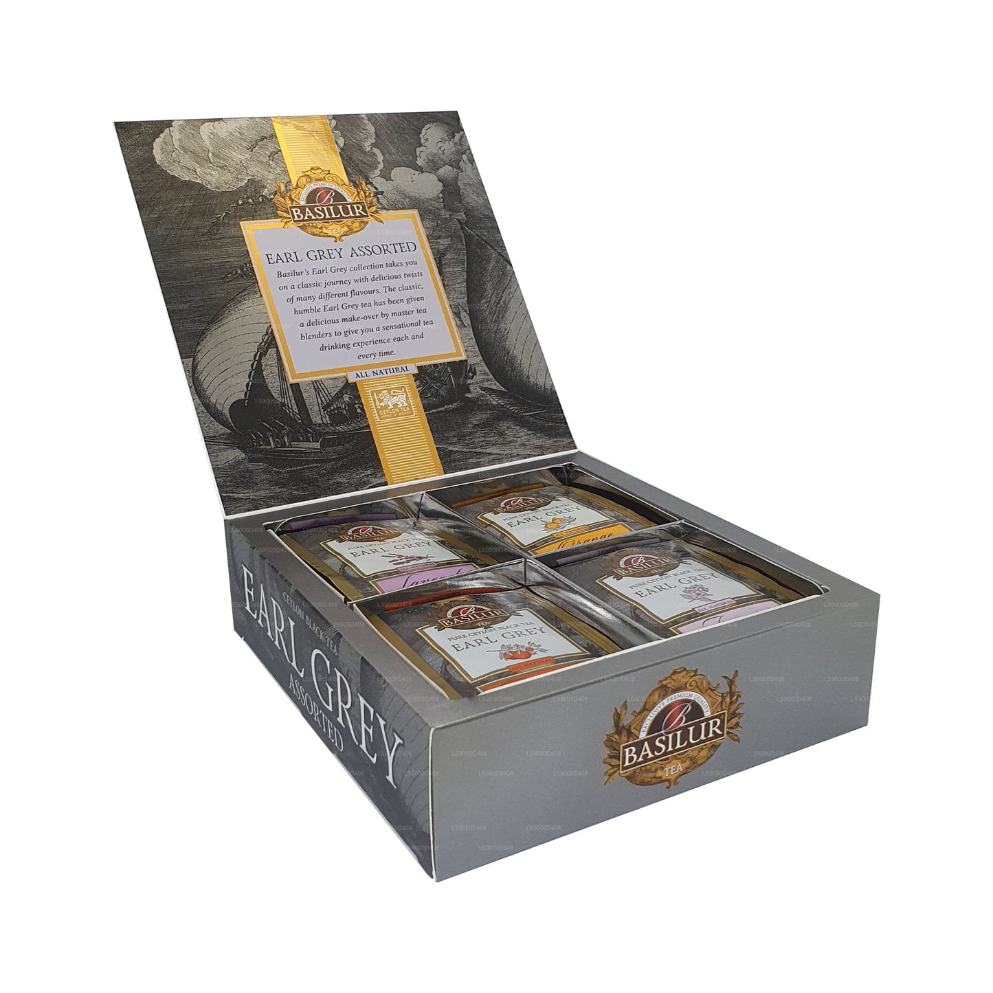 Basilur Earl Grey Kollektion, sortiert (80 g)