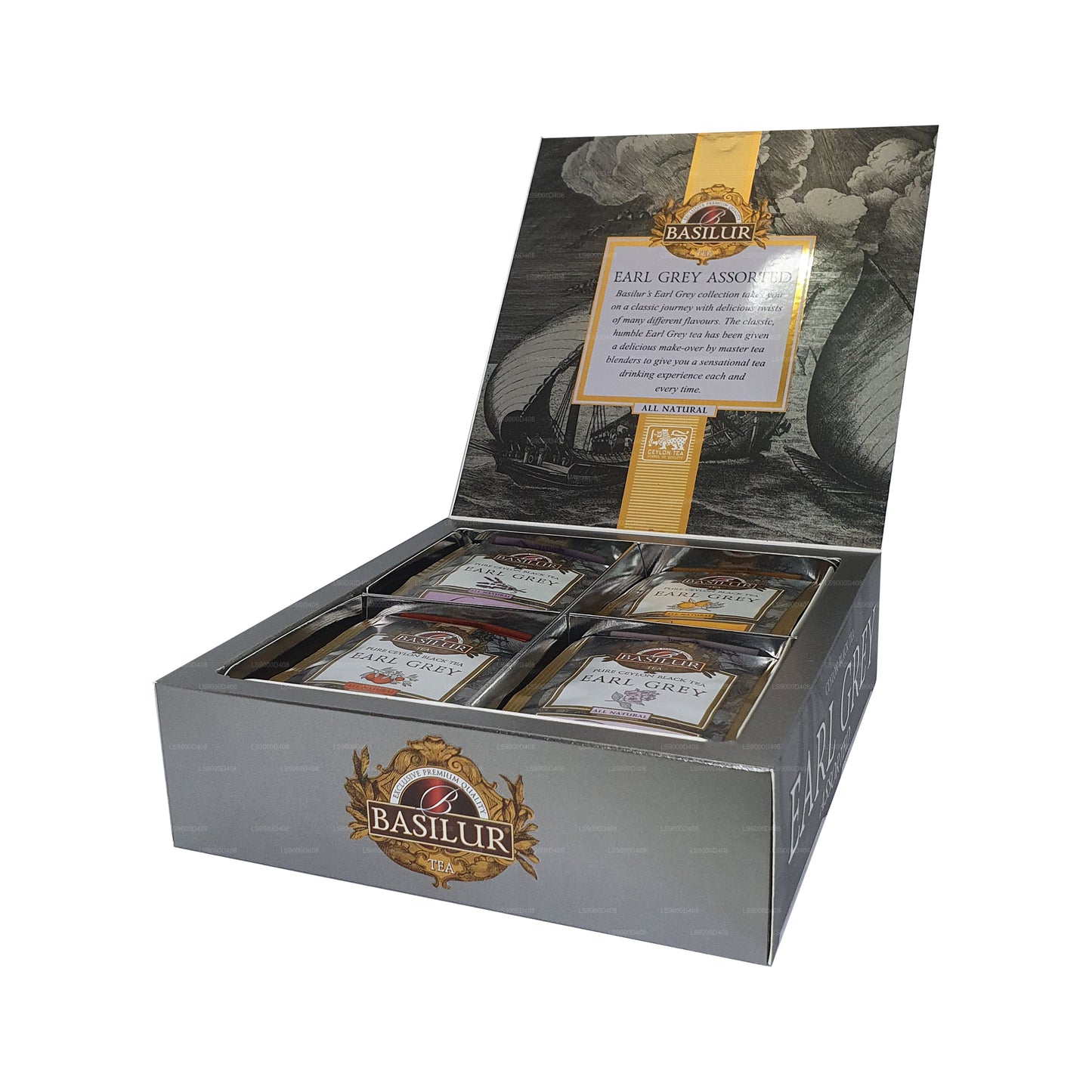 Basilur Earl Grey Kollektion, sortiert (80 g)