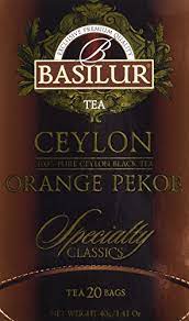 BASILUR SPECIALTY CLASSICS – TEEBEUTEL – ULBT – FOLIE ENV – CEYLON ORANGE PEKOE (40g)