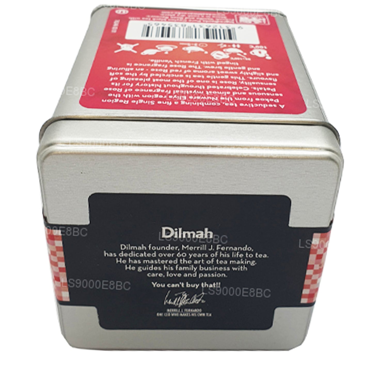 Dilmah T-Series Rose mit französischem Vanilletee aus losen Blättern (100 g)