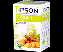 TIPSON – KRÄUTER – INGWER – BOX – UTBH – F&amp;PE – BIO – INGWER-ZIMT (30 g)