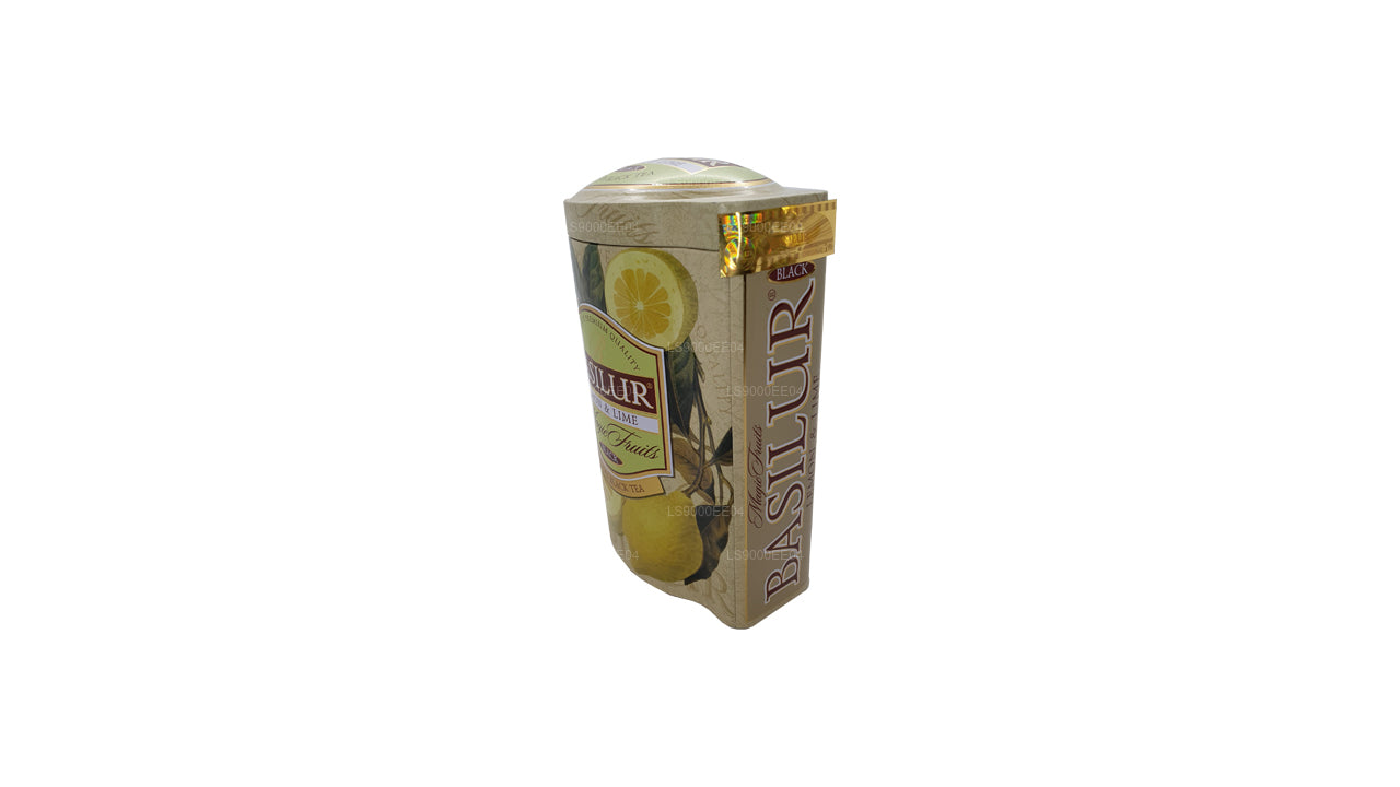 Basilur Magic Fruits Dose mit Zitrone und Limette, 100 g