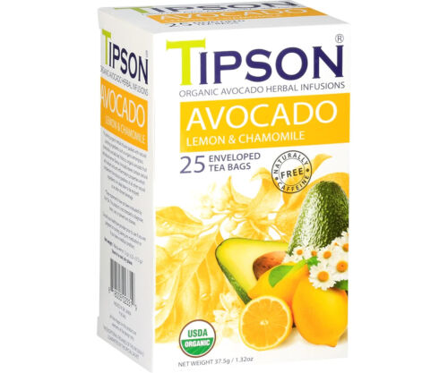 TIPSON – HERBAL – AVOCADO – BOX – FTBH – F&amp;PE – BIO – ZITRONE &amp; KAMILLE (37,5 g)