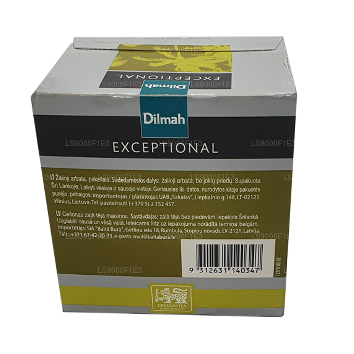 Dilmah Exceptional Ceylon-Grüntee (40 g) 20 Teebeutel