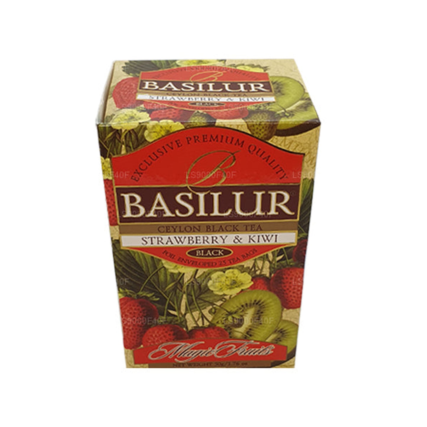 Basilur Erdbeere und Kiwi (50 g) 20 Teebeutel