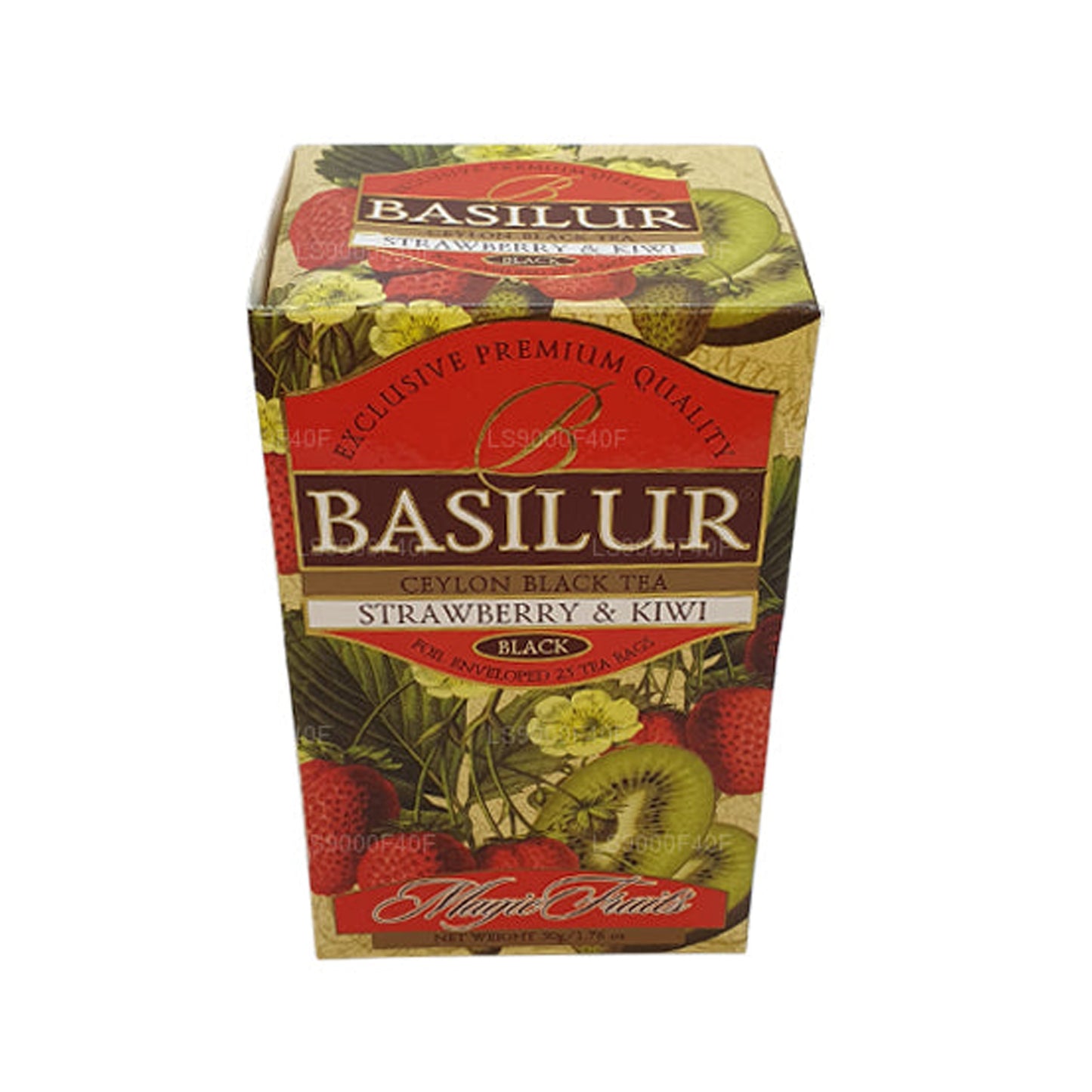 Basilur Erdbeere und Kiwi (50 g) 20 Teebeutel