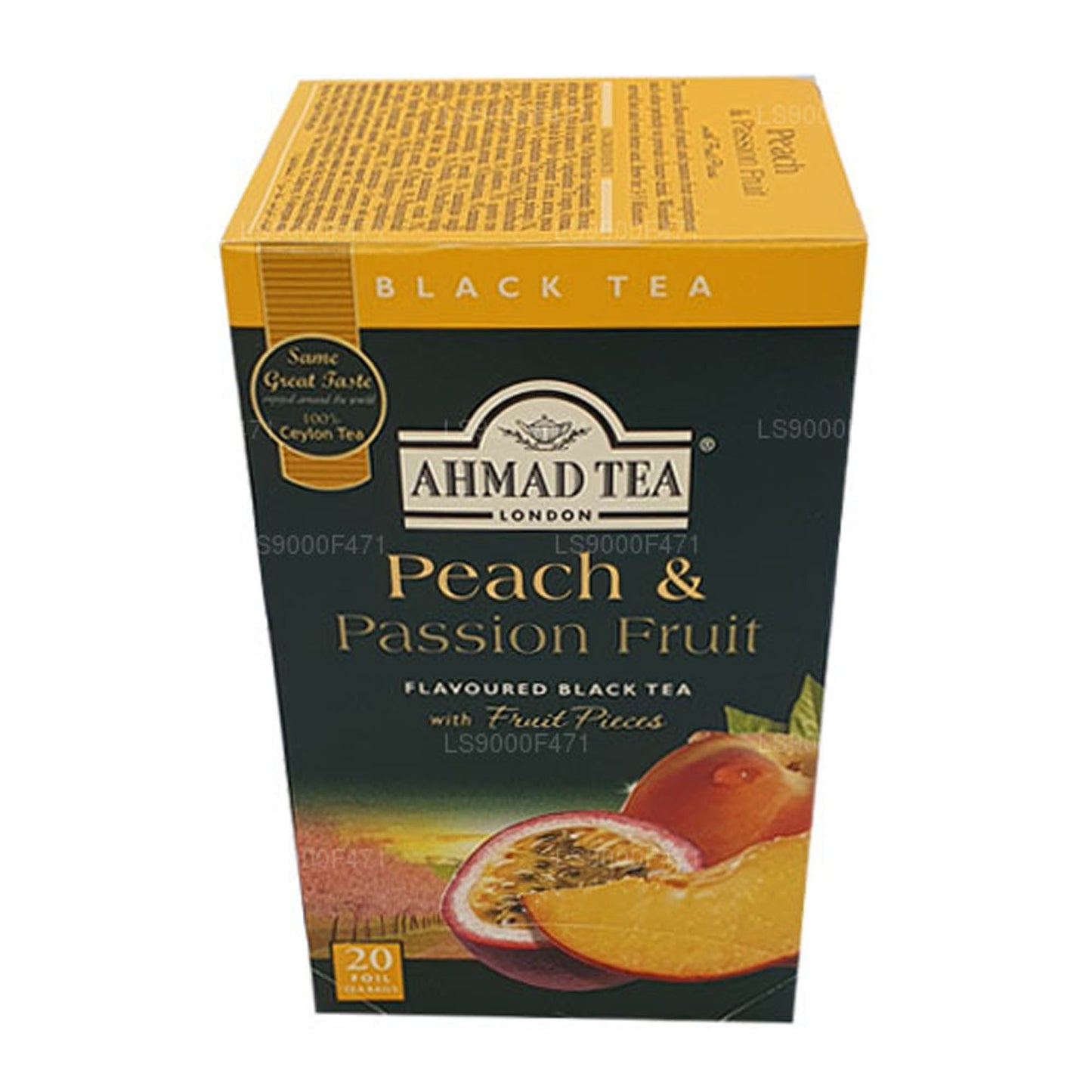 Ahmad Tea Pfirsich und Passion 20 Folienbeutel (40 g)