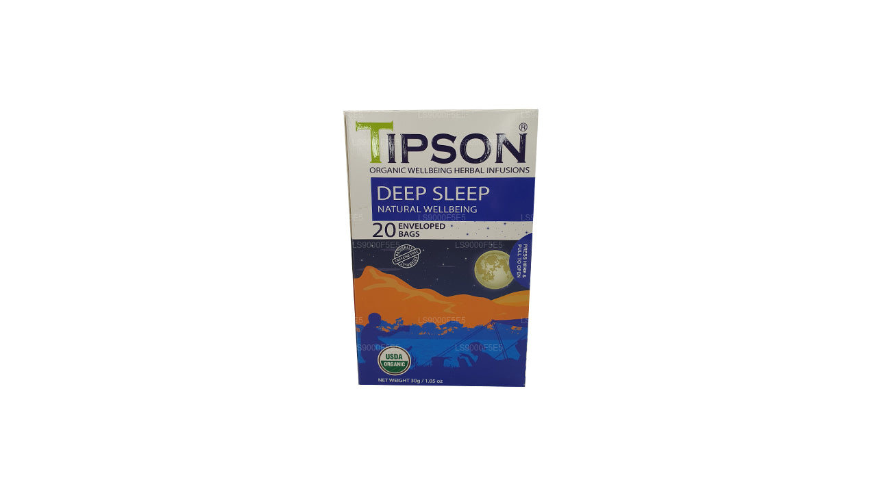 Tipson Organic Deep Sleep Natural Wellbeing 20 Beutel in Umschlägen (30 g)