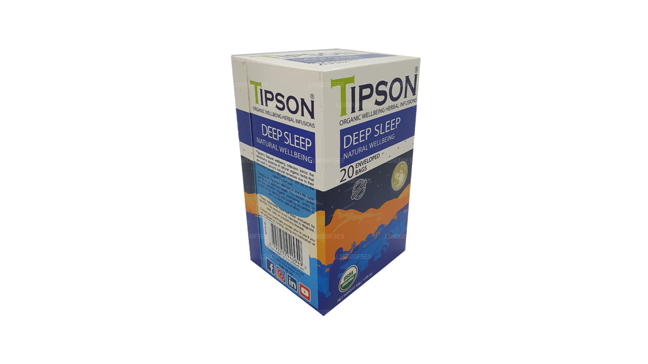 Tipson Organic Deep Sleep Natural Wellbeing 20 Beutel in Umschlägen (30 g)