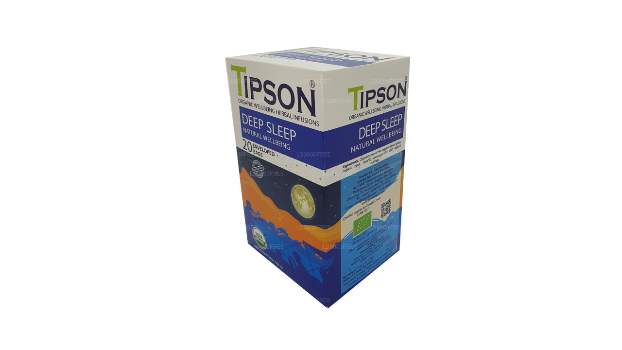 Tipson Organic Deep Sleep Natural Wellbeing 20 Beutel in Umschlägen (30 g)