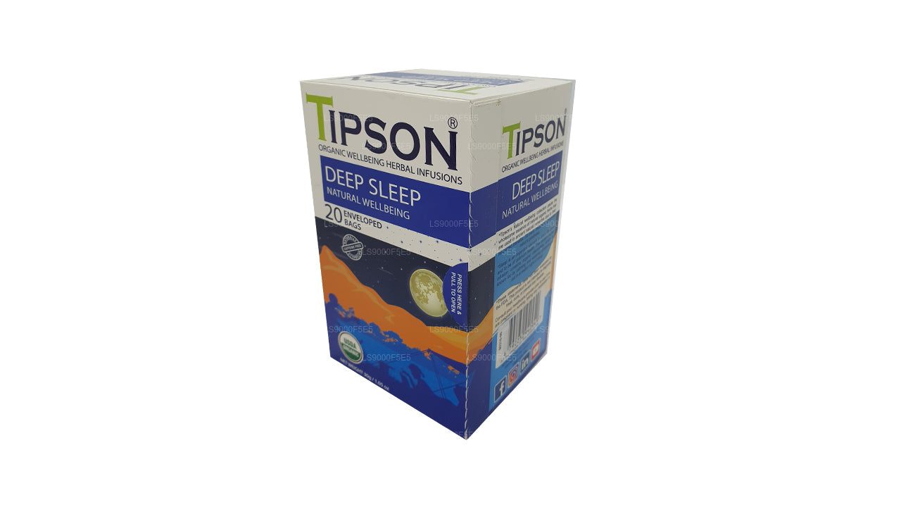 Tipson Organic Deep Sleep Natural Wellbeing 20 Beutel in Umschlägen (30 g)