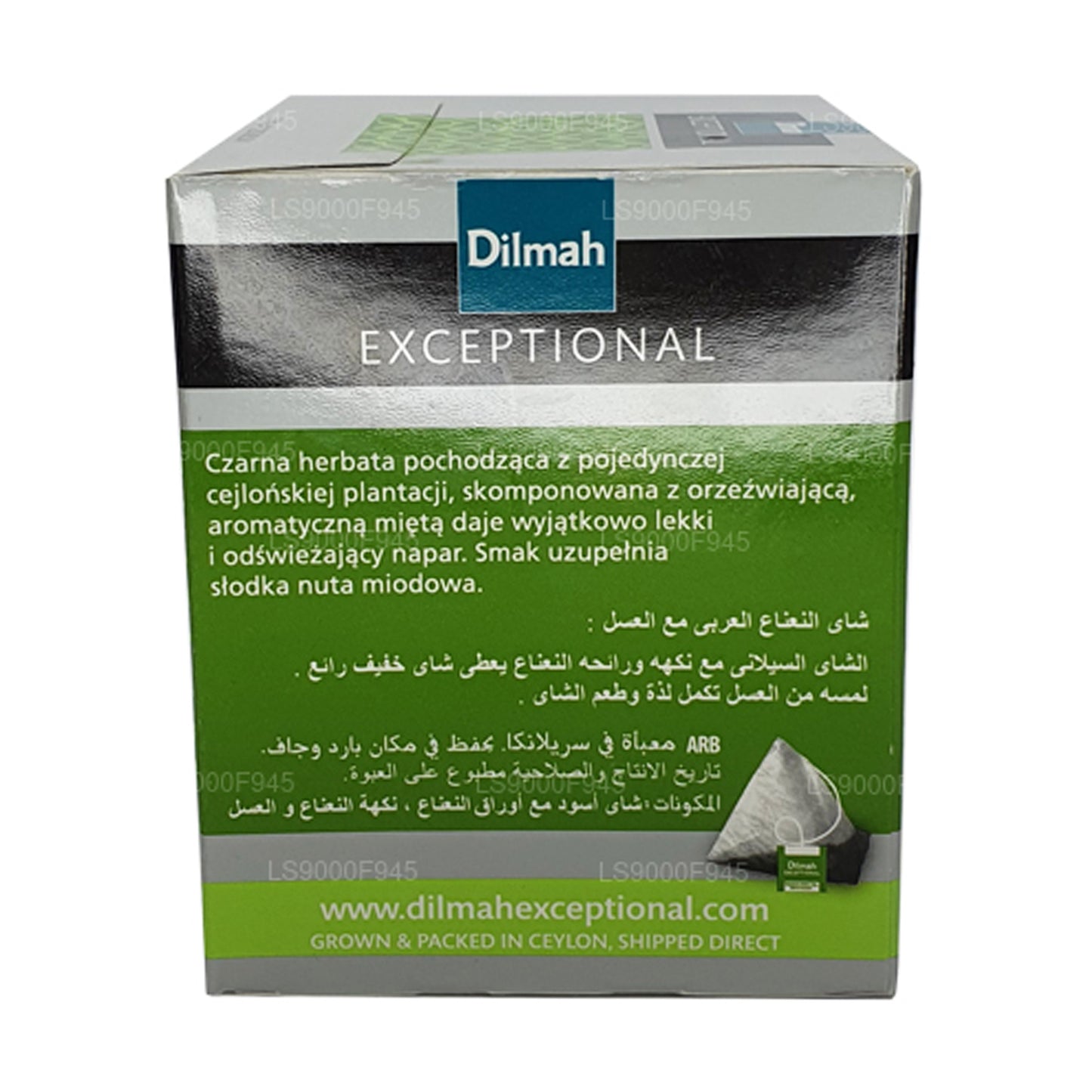 Dilmah Exceptional Leaf mit arabischer Minze und Honig (20 Teebeutel)