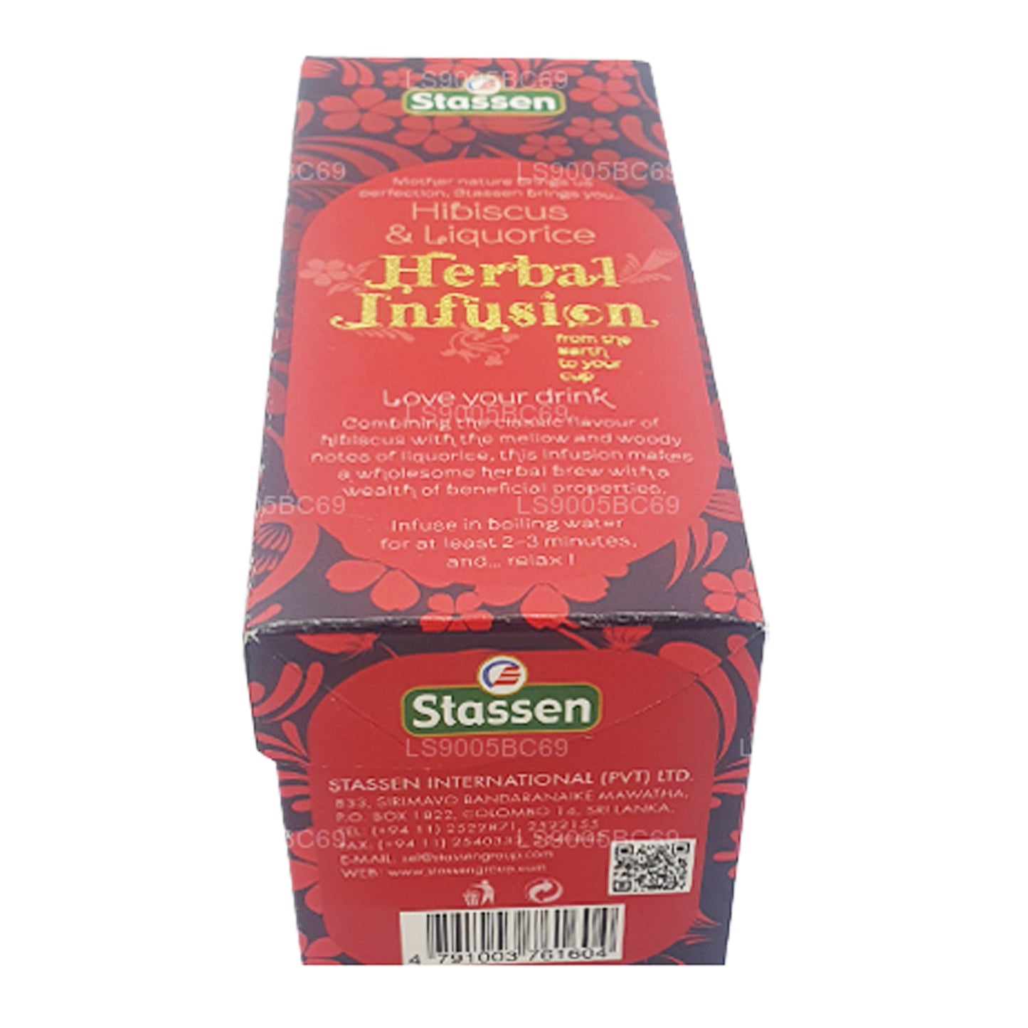 Stassen Hibiskus- und Lakritz-Kräutertee (37,5 g), 25 Teebeutel