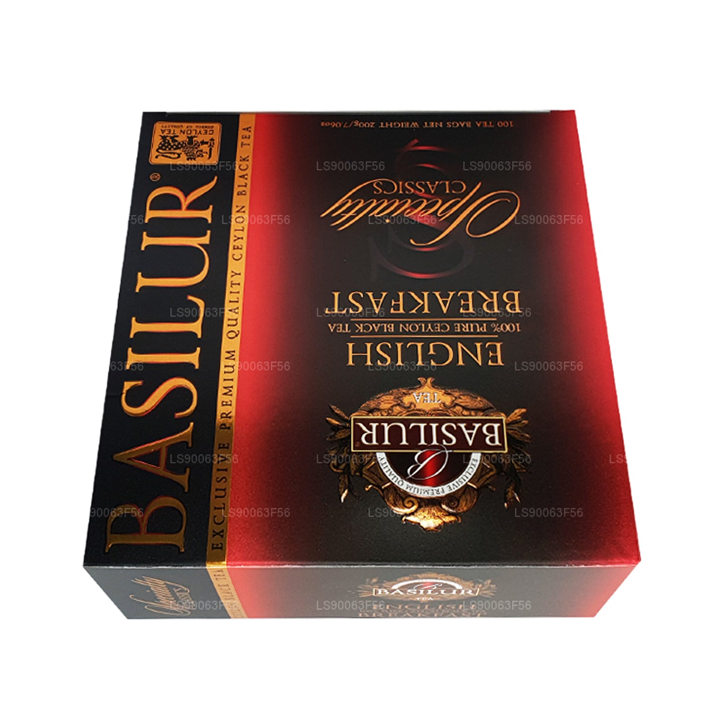 Basilur English Breakfast Pure Ceylon Schwarztee (200 g) 100 Teebeutel