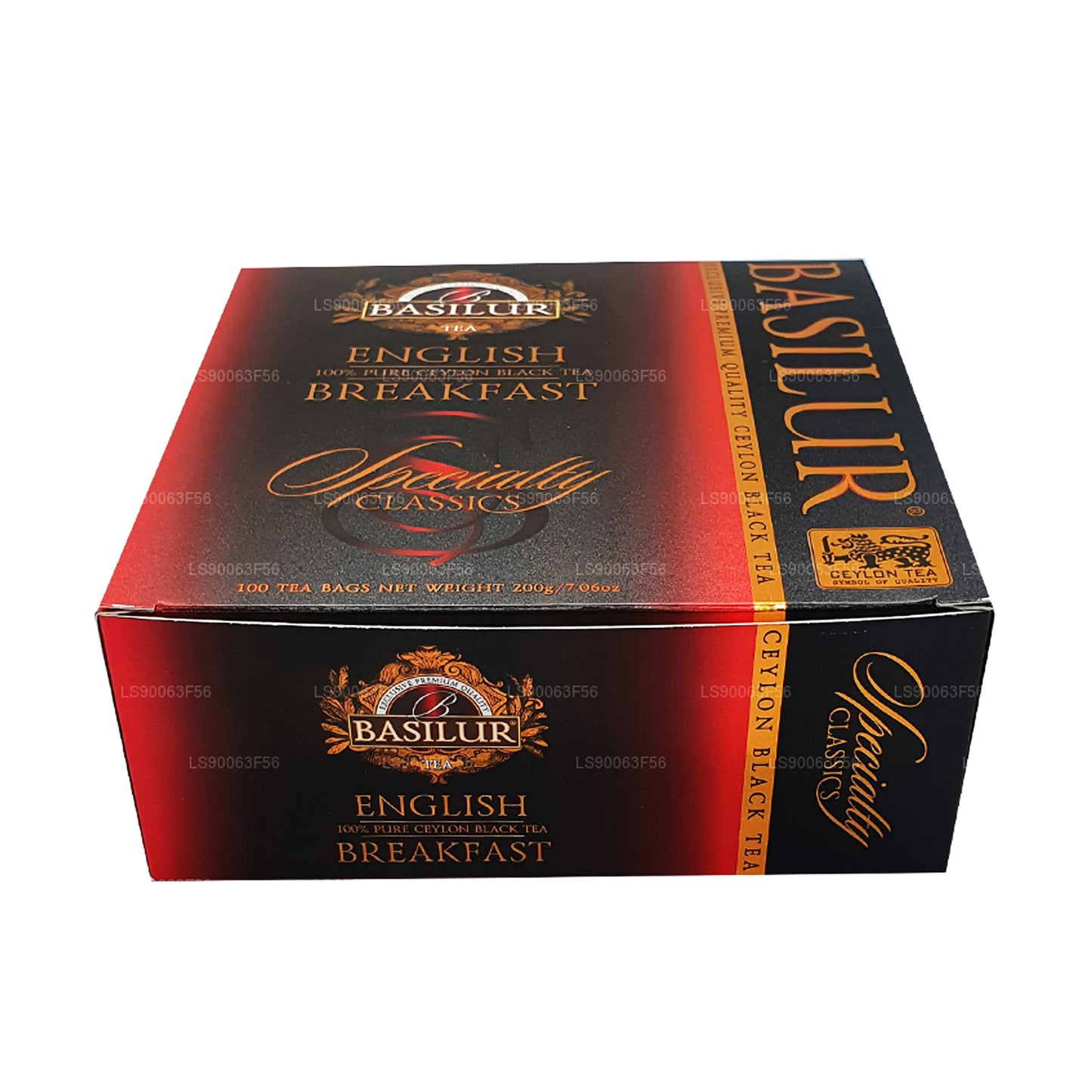 Basilur English Breakfast Pure Ceylon Schwarztee (200 g) 100 Teebeutel