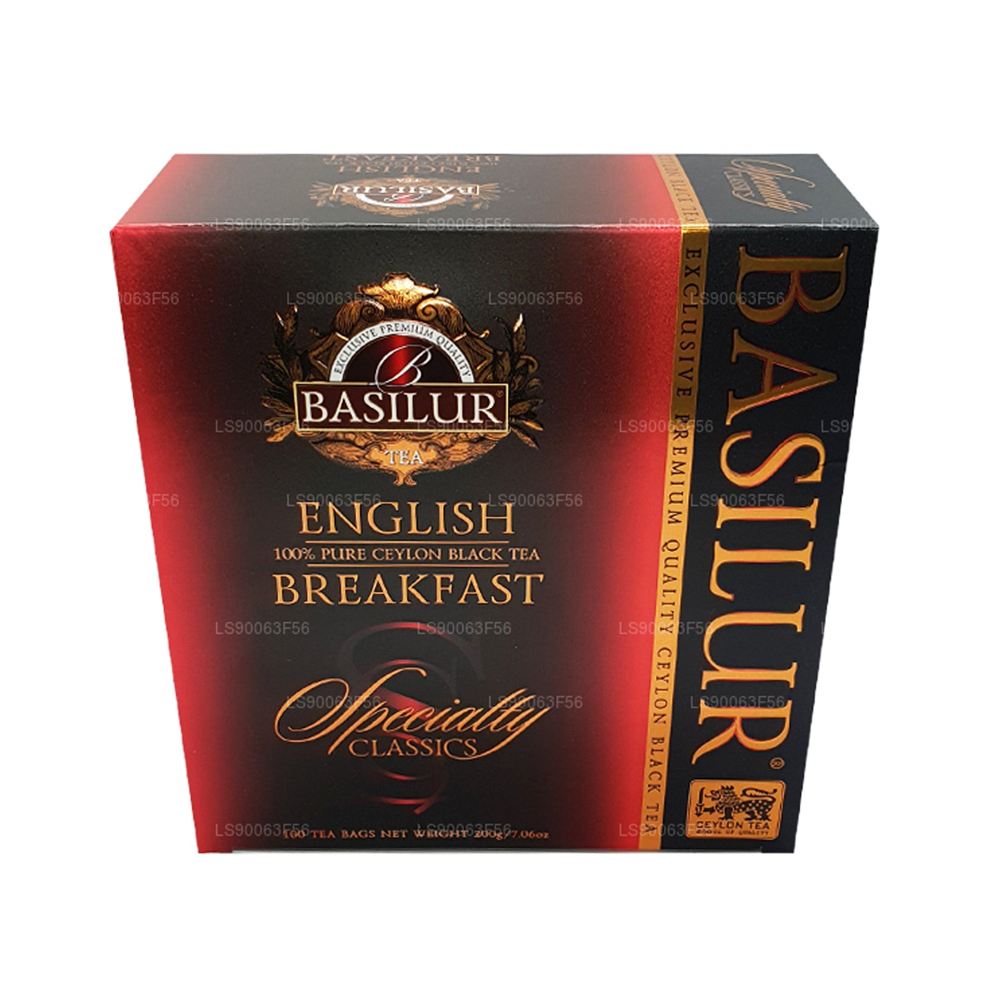 Basilur English Breakfast Pure Ceylon Schwarztee (200 g) 100 Teebeutel