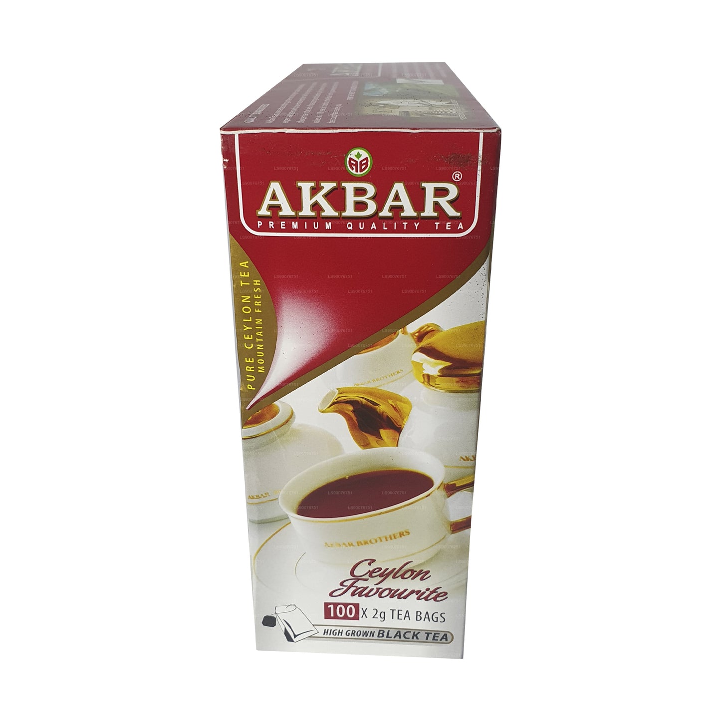 Akbar Premium 100 % reiner Ceylon-Tee, (100 g), 100 Teebeutel