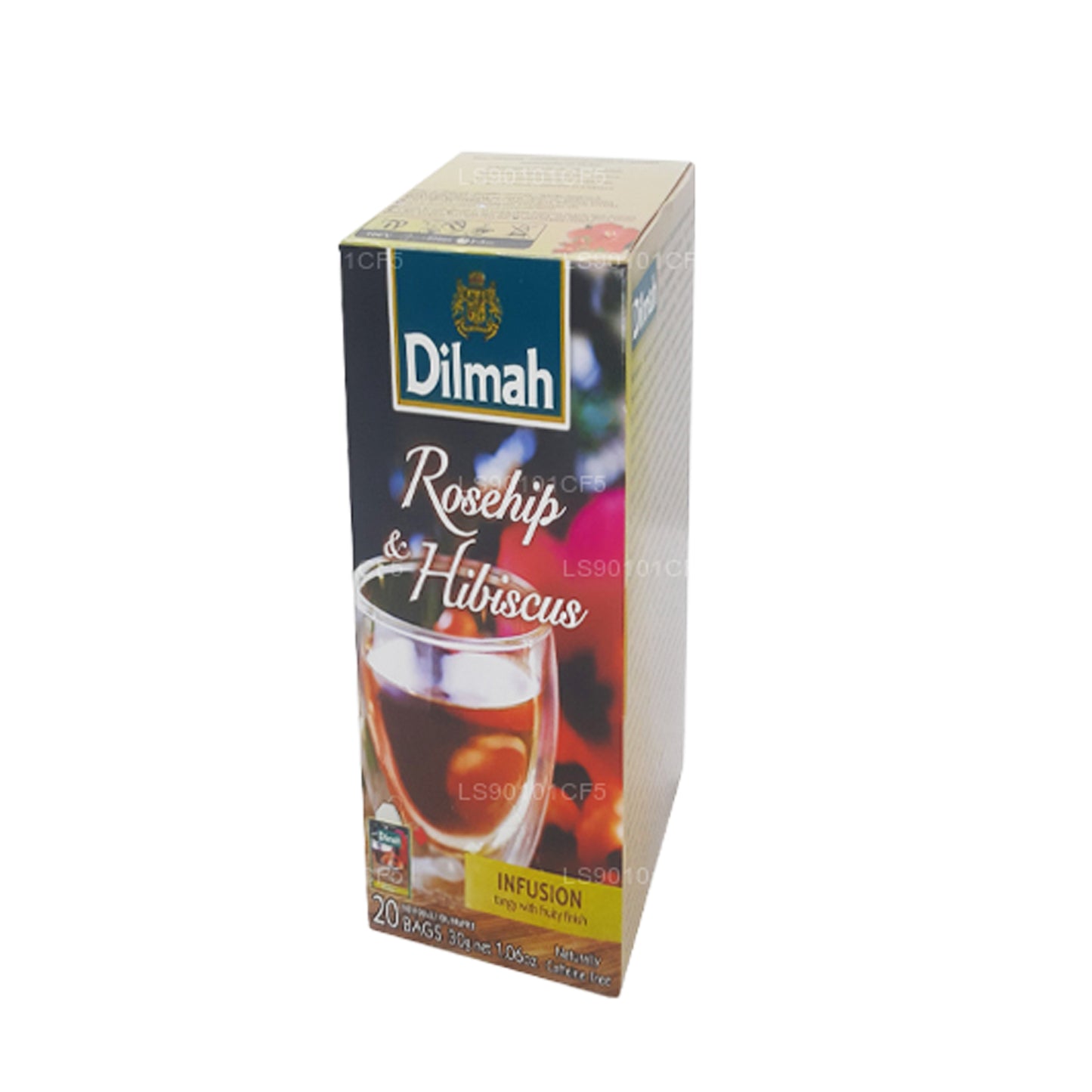 Dilmah Schwarzer Tee mit Hagebutten- und Hibiskusgeschmack (30 g)