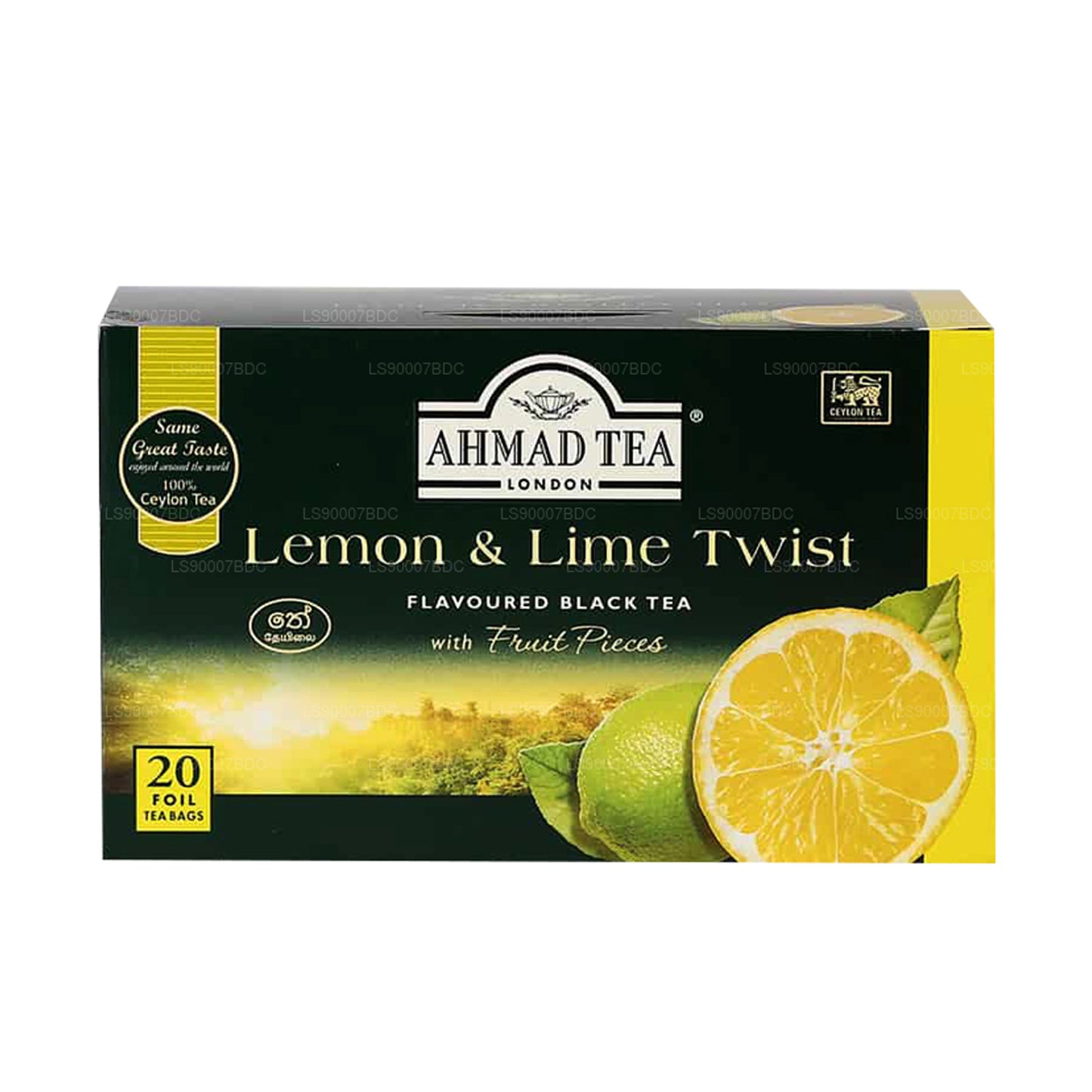 Ahmad Tea Zitrone und Limette 20 Folienbeutel (40 g)