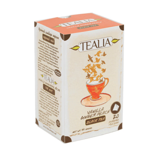 Tealia Vanilla Ginger Peach (40 g) 20 Pyramid-Teebeutel