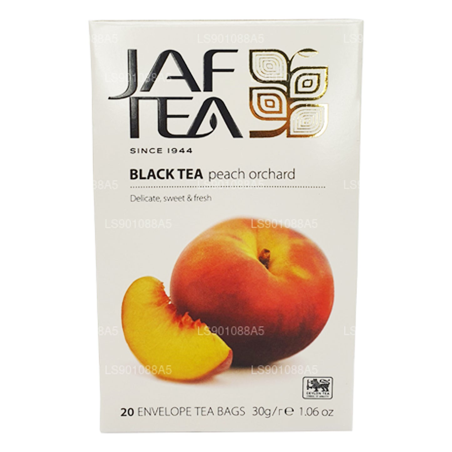 Jaf Tea Pure Fruits Collection Black Tea Peach Orchard (30 g) 20 Teebeutel